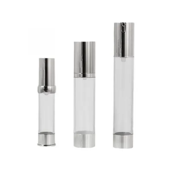 15ml20ml30ml Transparent Bright Silver Plating As Lotion Cosmetic Essence Dispensing