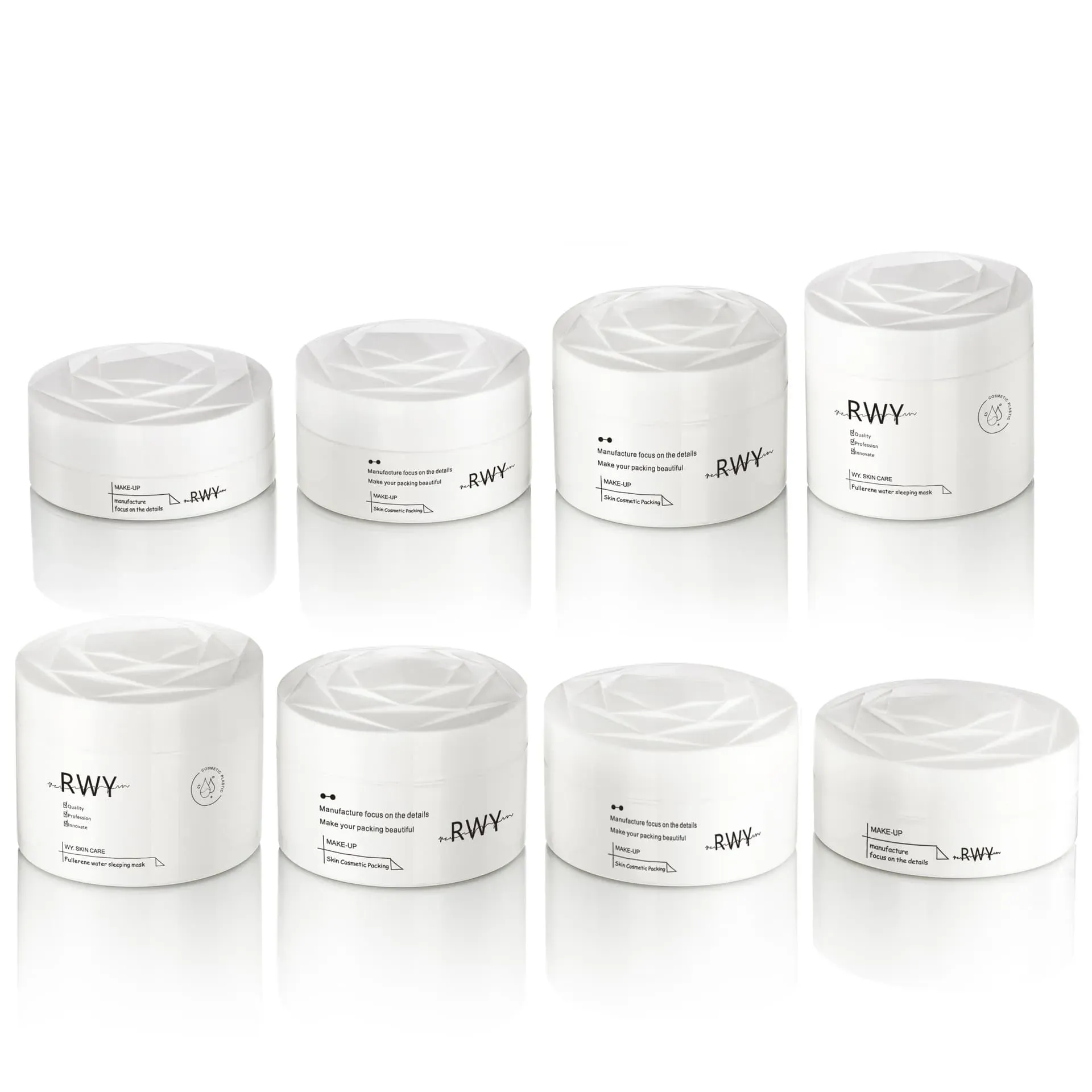 Flower Shape Cap Face Cream Plastic PP Bottle 80G 100G 120G 150G Wide Mouth PP Cosmetic