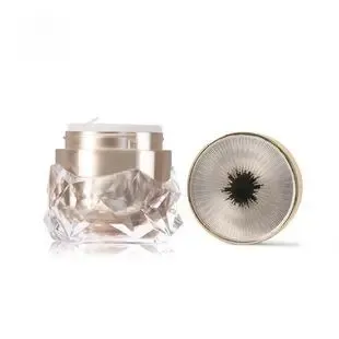 50ML Luxury Diamond Shaped Cosmetic Cream Jar With Gold Lid