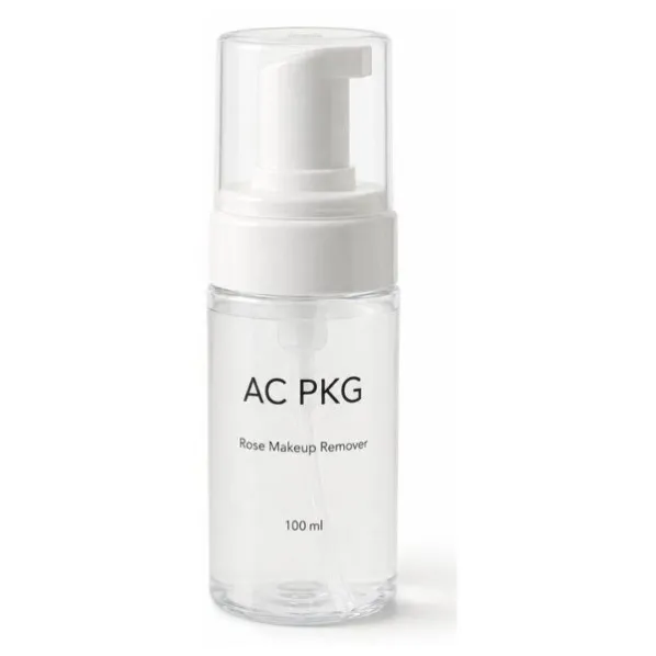 150ML Clear PET Foam Pump Bottle For Makeup Remover & Facial Cleanser