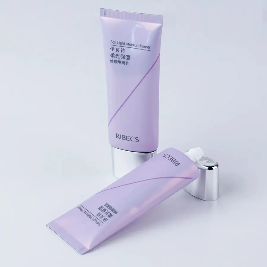 50ML Light Purple Oval Cosmetic Tube