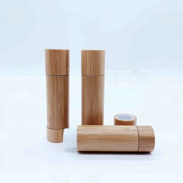 5G Natural Bamboo Lip Balm Tube Cosmetic Packaging Empty Lipstick Tube Empty Tube