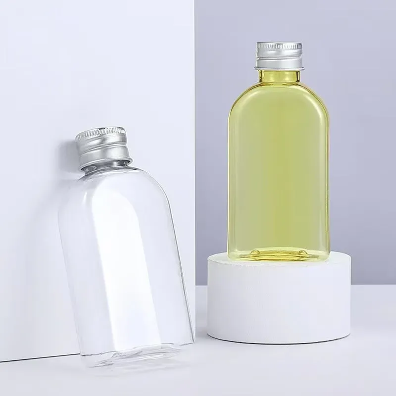 Factory stock 120ML transparent yellow plastic glycerin bottle transparent bottle glycerin bottle al