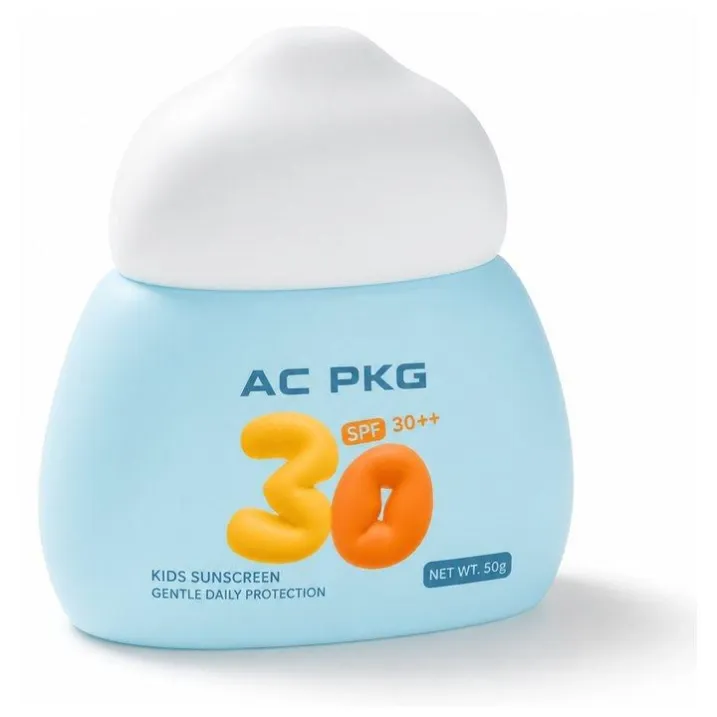 Blue 50G Kids Sunscreen Bottle Packaging