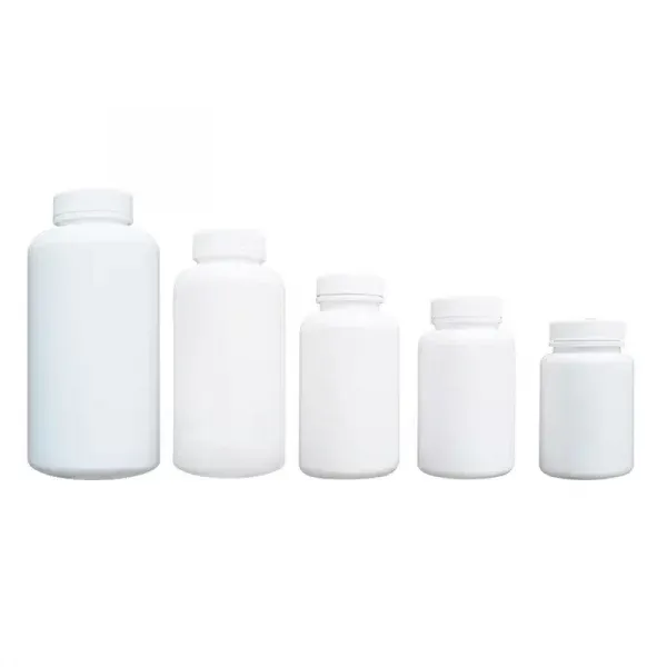 HDPE Pharmaceutical Capsule Bottles Plastic Pill Bottles Medicine Vitamin Supplement