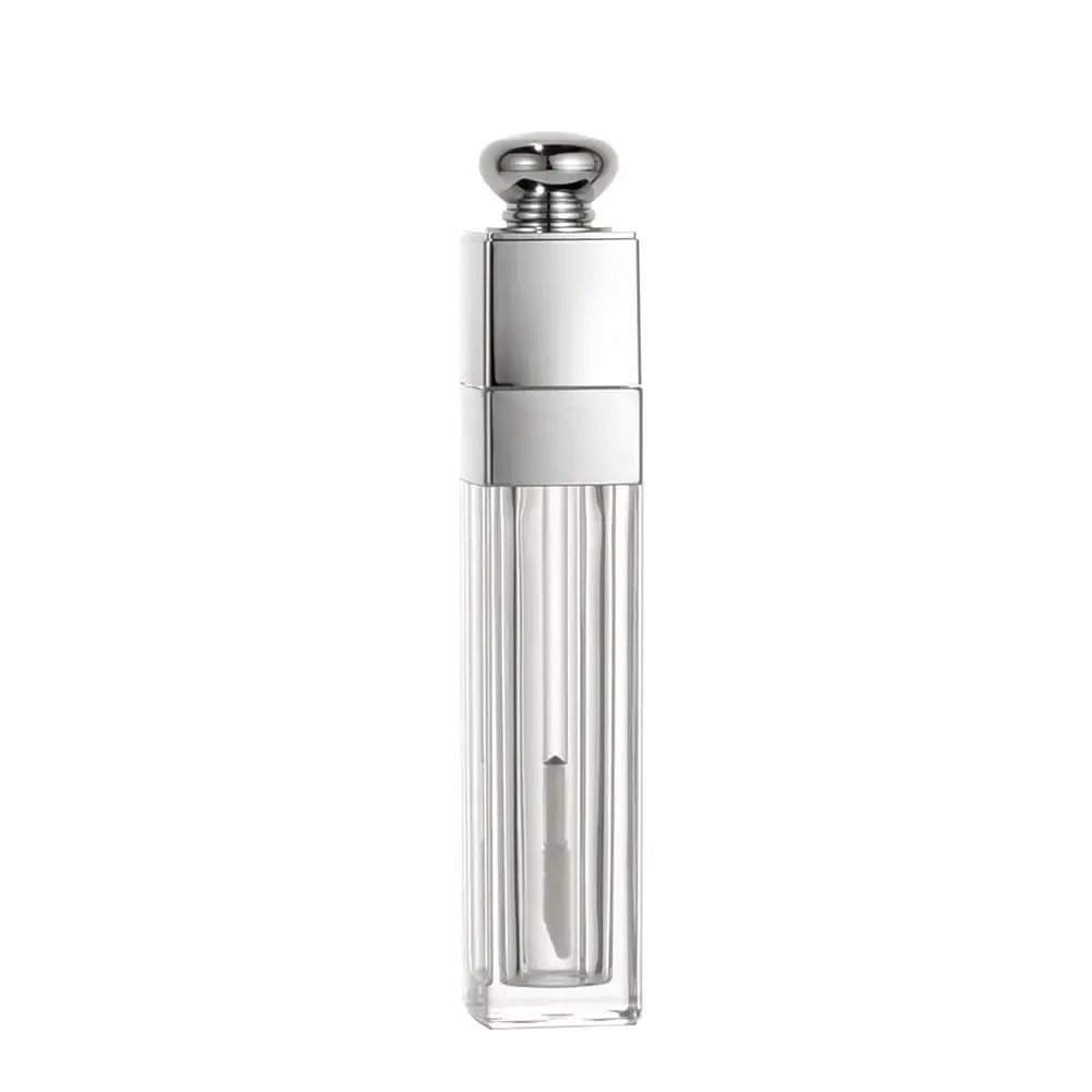 Makeup 3 5ML 8ML Transparent Lipstick Tubes Silver Luxury Lipgloss Tubes Square Lipgloss