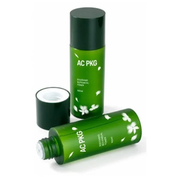 150ML Green PET Bottle & 50G Green Jar Set For Toner & Moisturizer