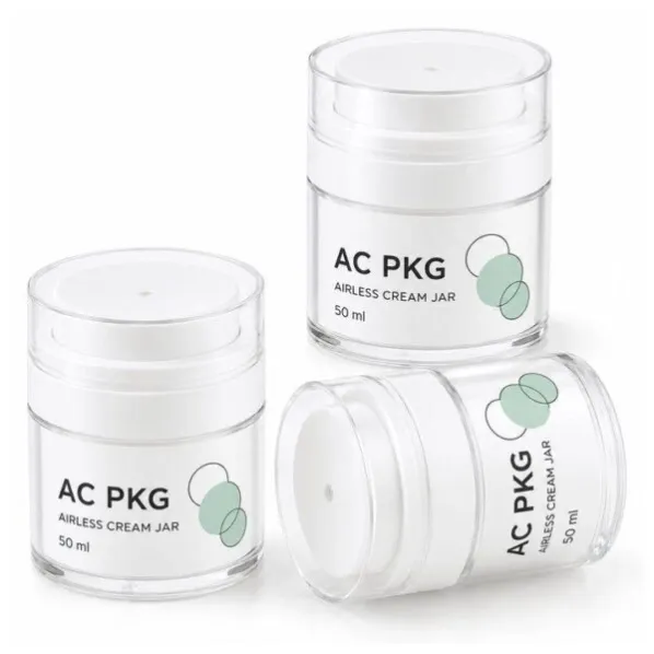 White 15ML 100ML Airless Pump Bottles For Skincare