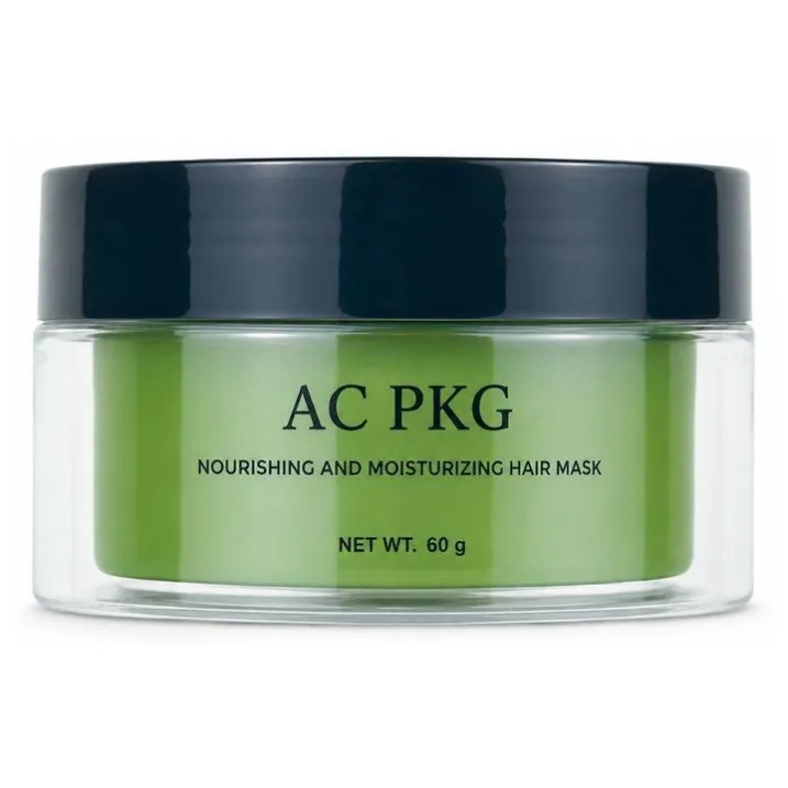 Green 60G Hair Mask Jar With Black Lid