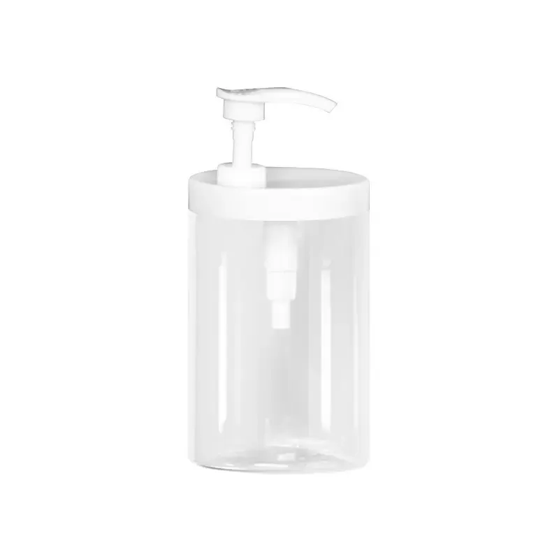 PET Plastic Hand Sanitizer Body Cleaner Container Bottle With Pump Empty Transparent