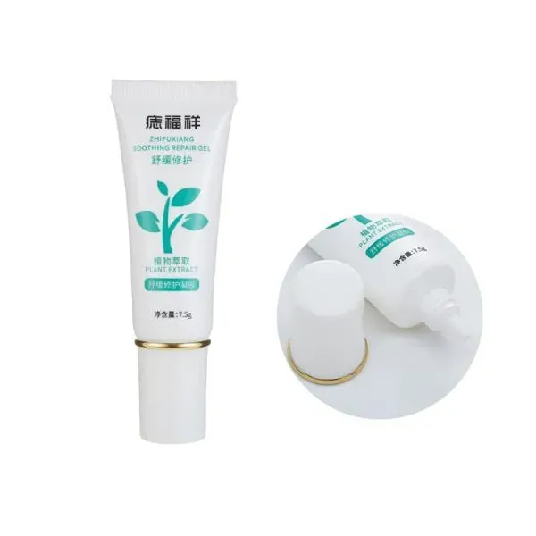 Logo White Color 20G Empty Anti Aging Cream Cosmetic Soft Tube Acne Cream Squeezable