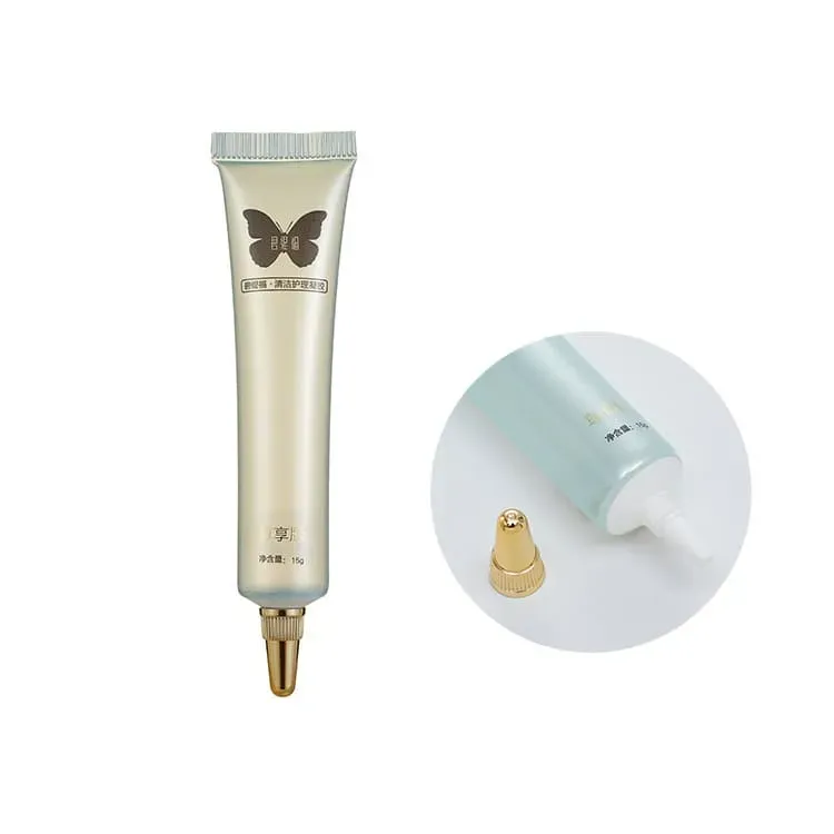 20G Glossy Squeeze Packaging Cosmetic Tube Eye Cream Cosmetic With Needle Nose