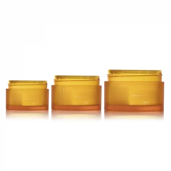 30G 50G 100G PET Cream Bottle Thick Wall Plastic Cosmetic Cream Jars For Skincare