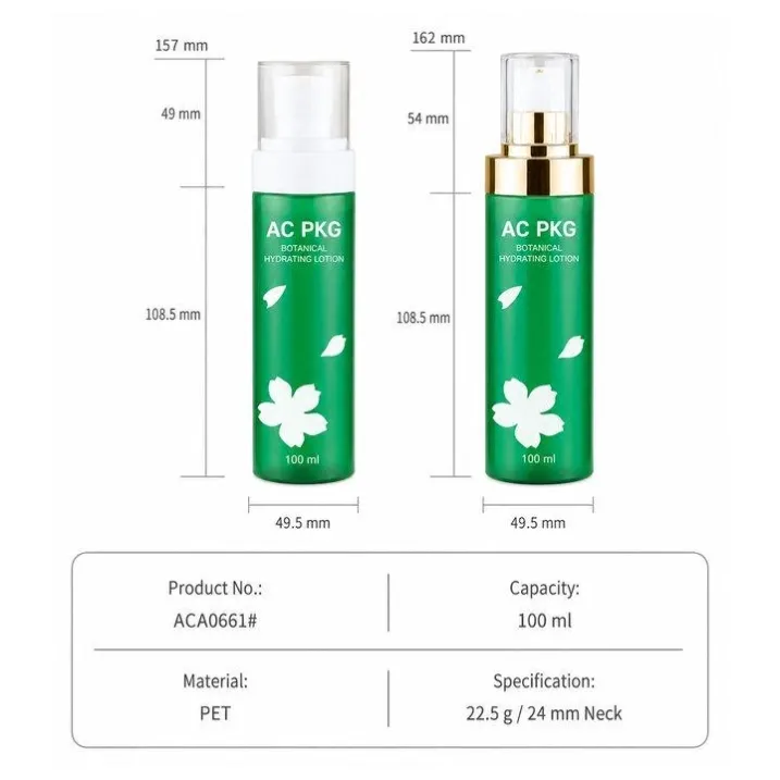 PET Skincare Packaging Set Aca0661