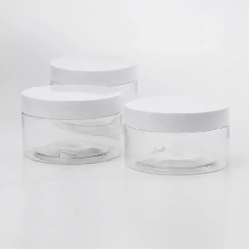 Skincare Cosmetic Packaging100g 120G PET Transparent Clear Cream Jar