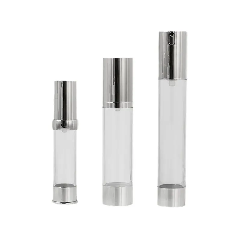 15ml20ml30ml Transparent Bright Silver Plating As Lotion Cosmetic Essence Dispensing