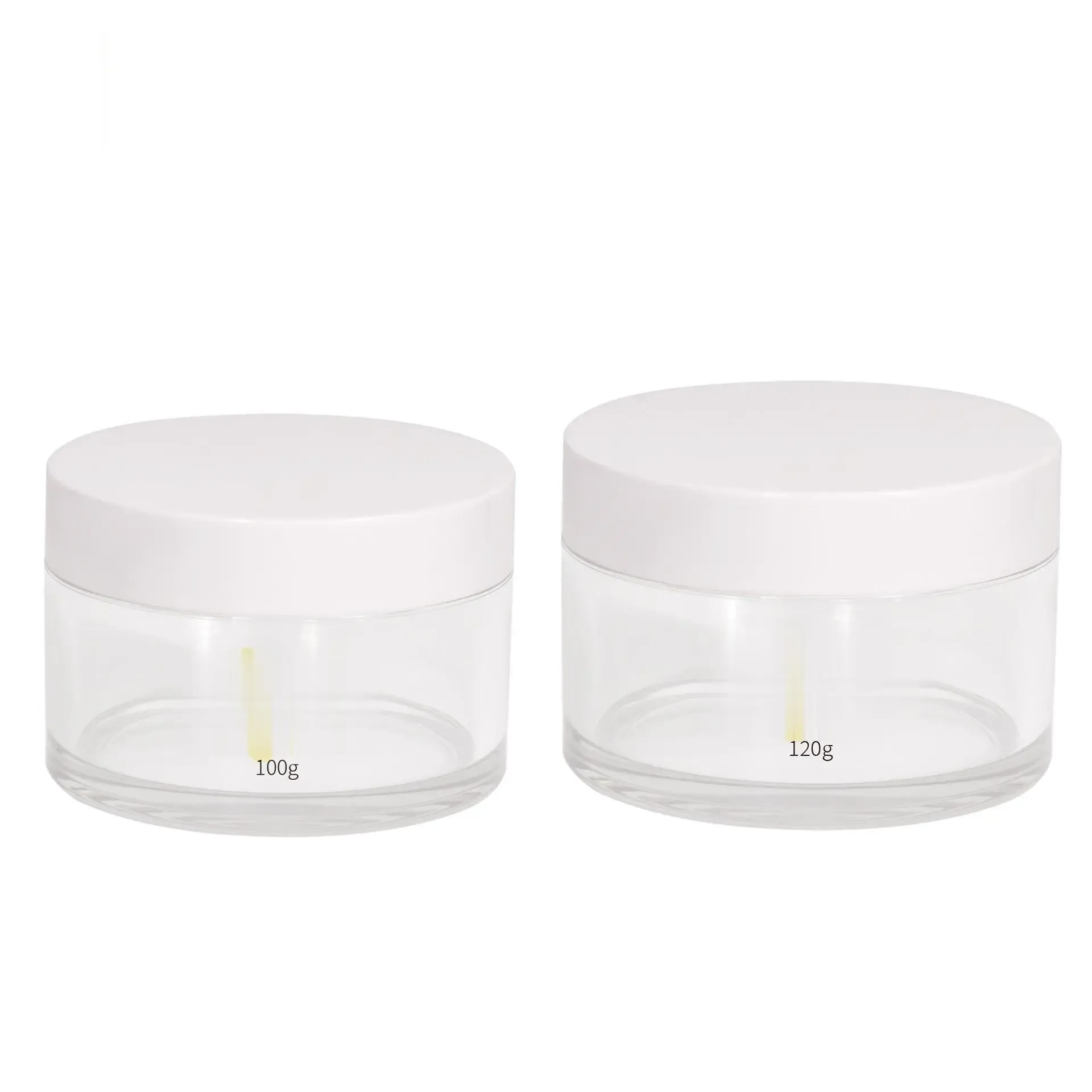 Skincare Cosmetic Packaging100g 120G PET Transparent Clear Cream Jar