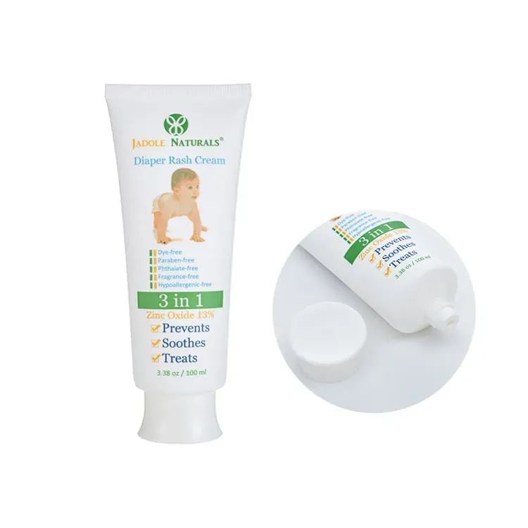 Eco Friendly Skincare Packaging 100ML Custom Logo Empty Squeeze Plastic Body Lotion Tube