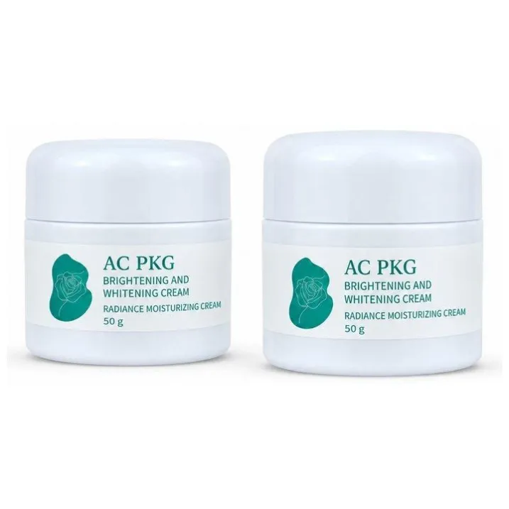 White 50G Square Cream Jar For Skincare