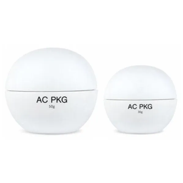 White 30G 50G Round Cream Jars For Skincare