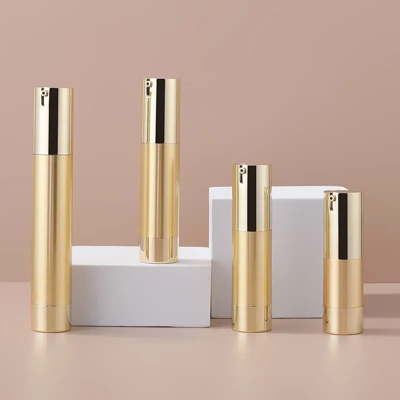 China Factory 10ML 15ML 20ML 30ML Gold Silver Plastic Portable Vacuum Bottle All
