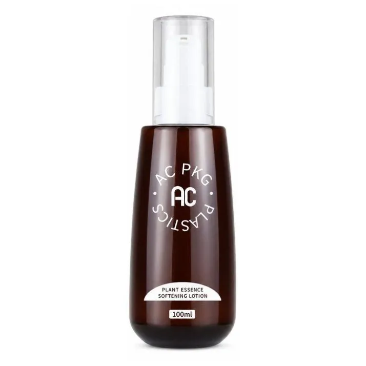 150ML Brown PET Lotion Pump Bottle For Essence & Body Lotion