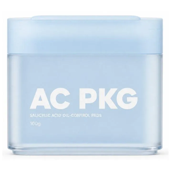 Blue 100G Square Facial Mask Jar