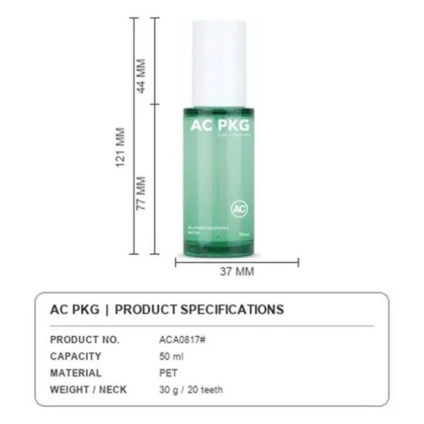 PET Travel Size Bottle Set Aca0517 50 ML