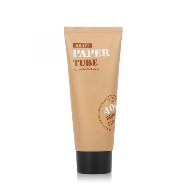 Eco Friendly Kraft Paper Cosmetic Cream Tubes Packaging Sustainable Cosmetic Tubes