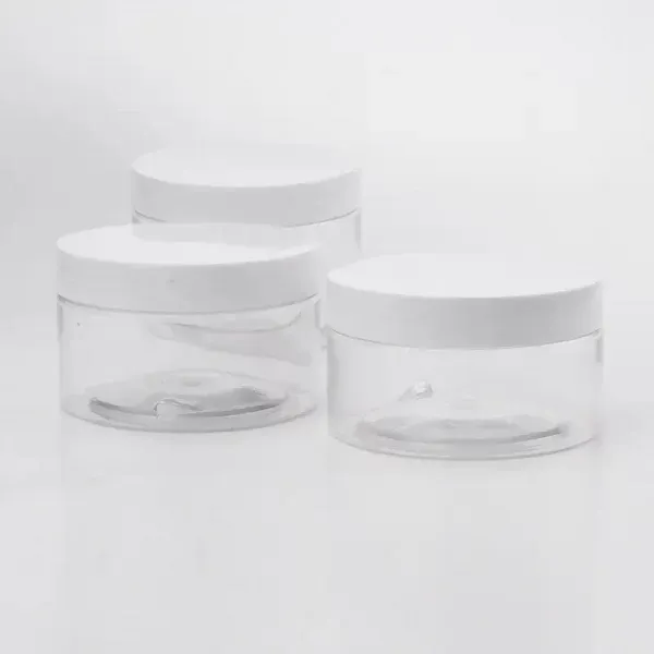 Skincare Cosmetic Packaging100g 120G PET Transparent Clear Cream Jar