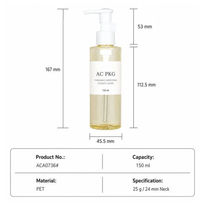 PET Skincare Packaging Set Aca0736 150 ML
