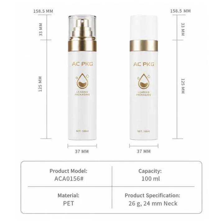 PET Skincare Packaging Set Aca0156