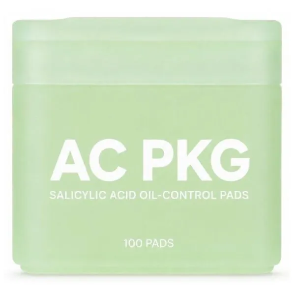 Green Makeup Remover Pad Jar With Tweezers 100 Pads