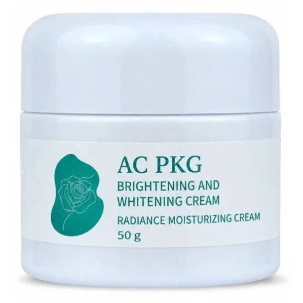White 50G Square Cream Jar For Skincare