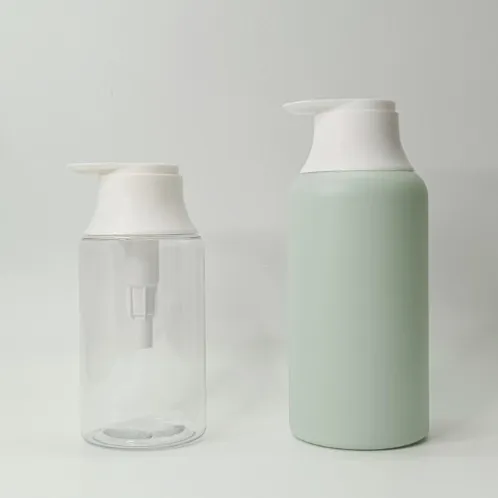 500ML Round PET Pump Bottle For Hair Body Wash Conditioner