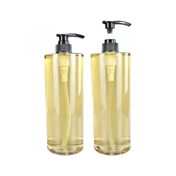 Big Size 1200ML 41OZ Clear PET Bottle Lotion Bottles Shower Gel Packaging