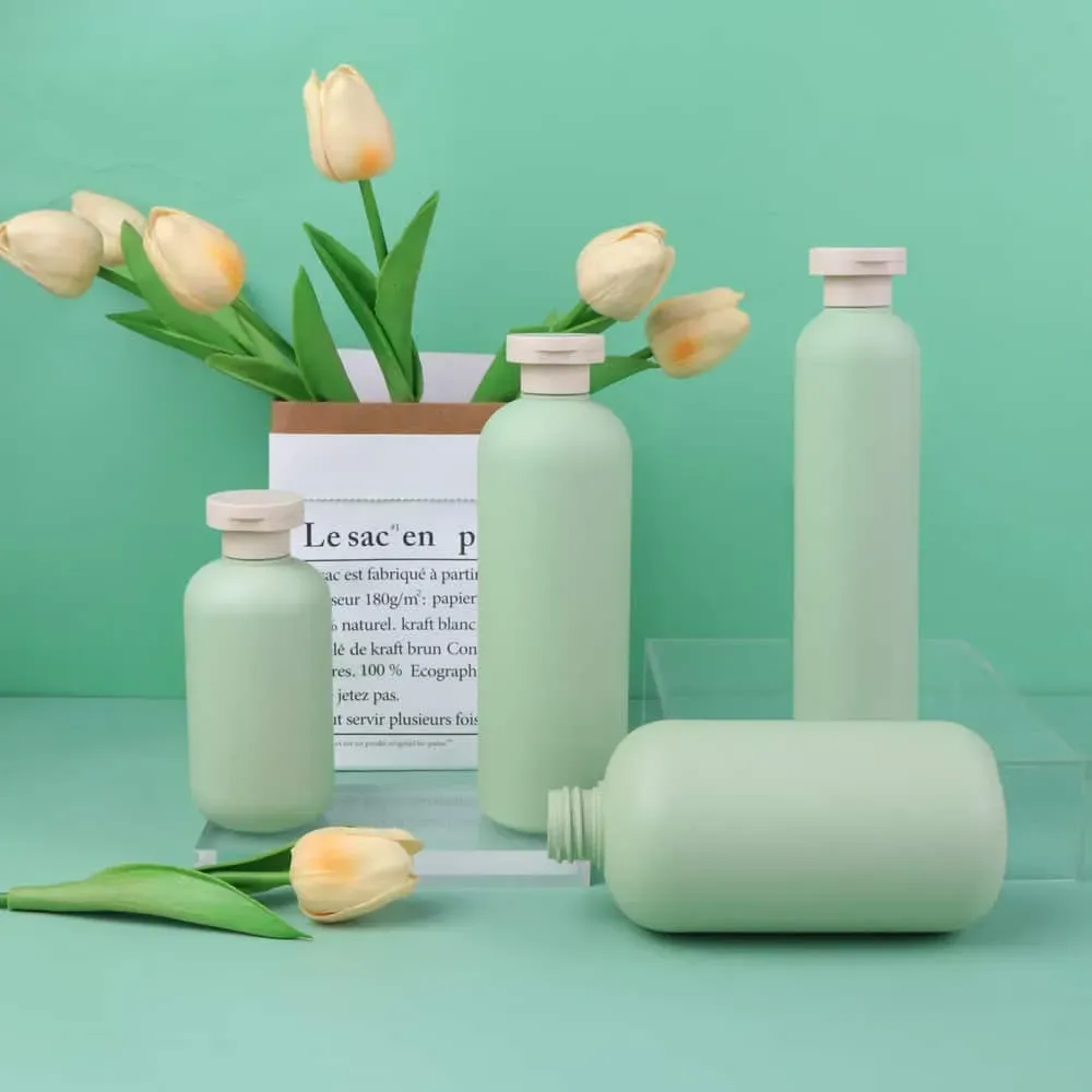 200ML–500ML Green PE Pump Bottles for Body Care