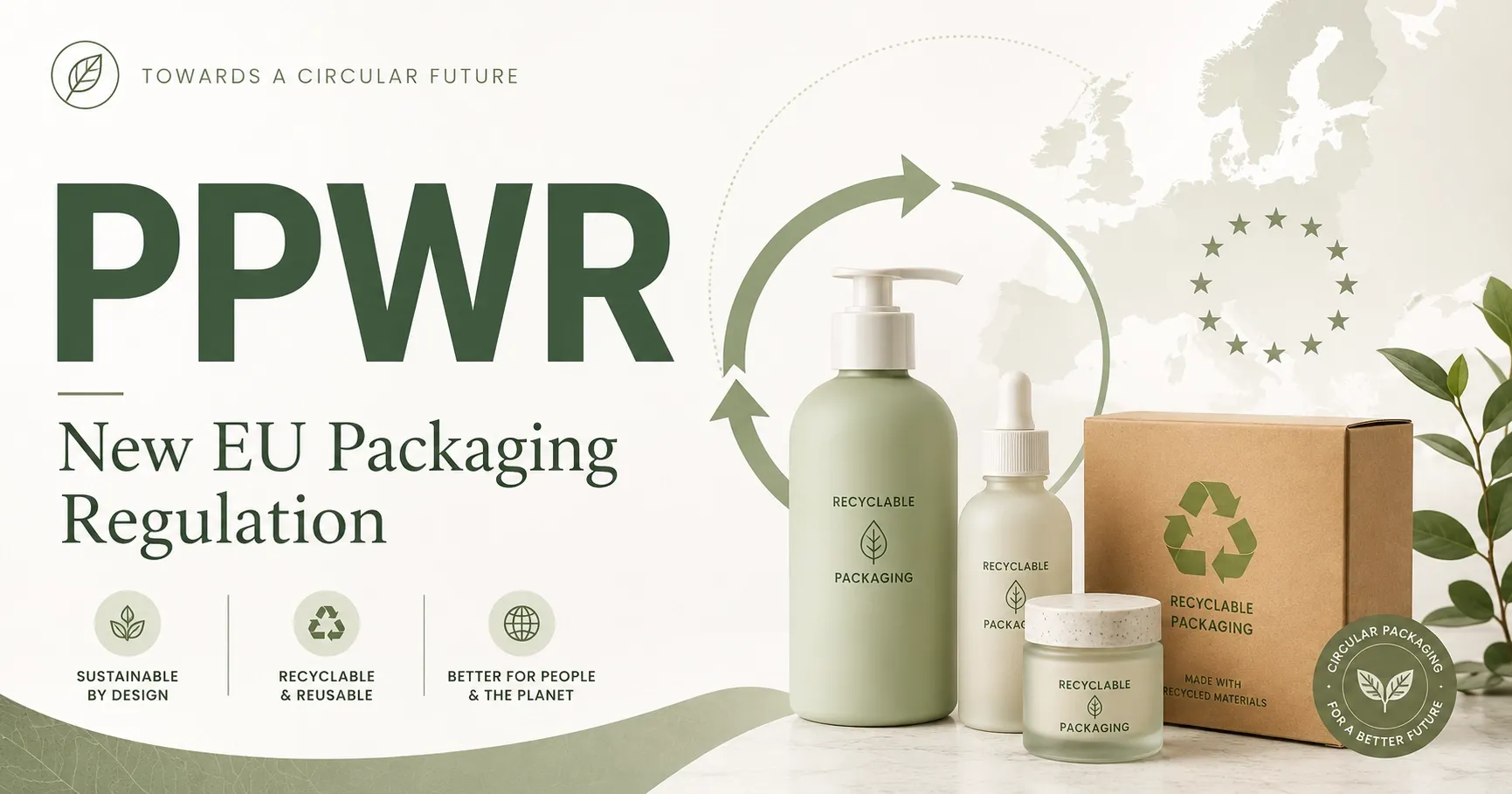 How do you select a skincare packaging supplier that can help you meet PPWR regulations?