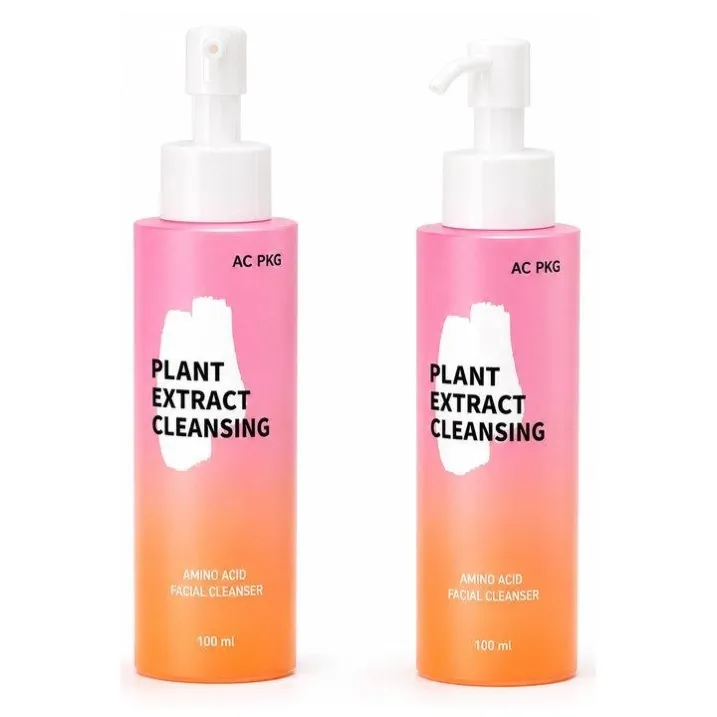 Pink Orange 100ML Cleansing Lotion Pump Bottle