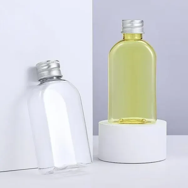Factory stock 120ML transparent yellow plastic glycerin bottle transparent bottle glycerin bottle al