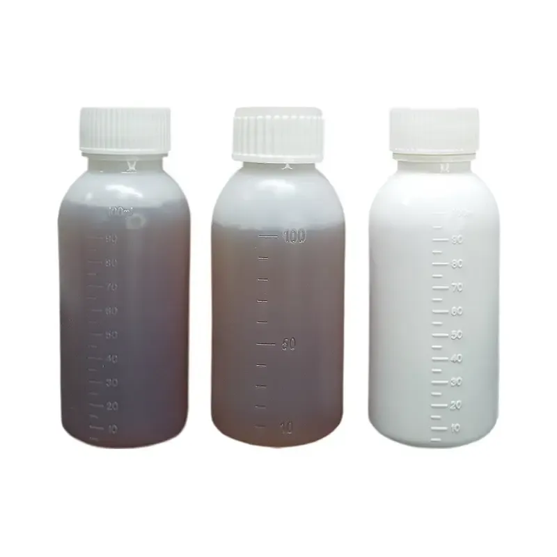 Wholesales Factory 100ML HDPE White Graduated Plastic Liquid Bottle Plastic Medicine