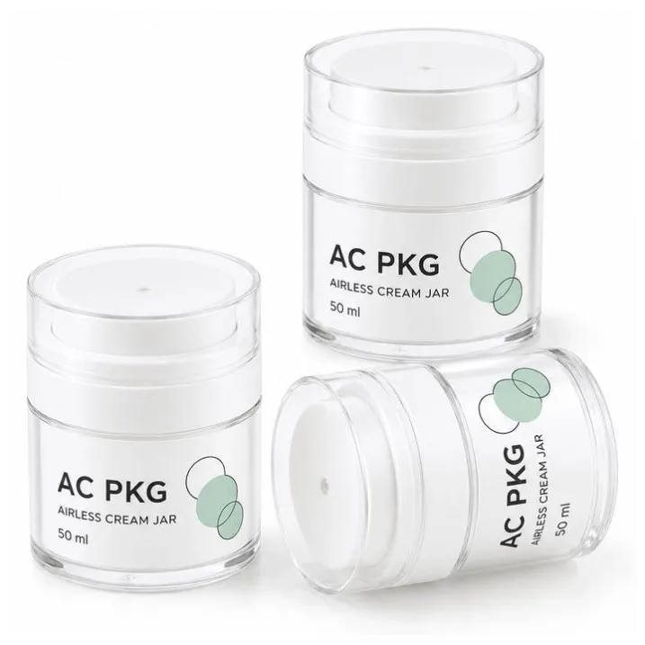 White 15ML 100ML Airless Pump Bottles For Skincare