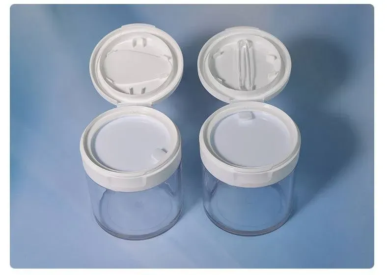 Cream Jars 8OZ 250ML Empty Clear Body Scrub Cosmetic Plastic Jars With Tweezers