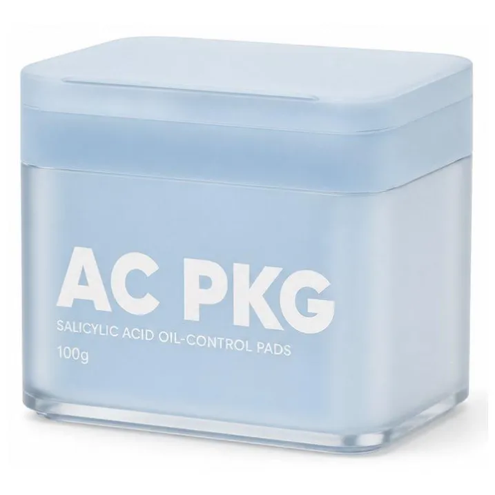 Blue 100G Square Facial Mask Jar