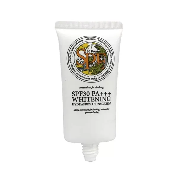 50g White Oval Cosmetic Tube with Yellow Cap