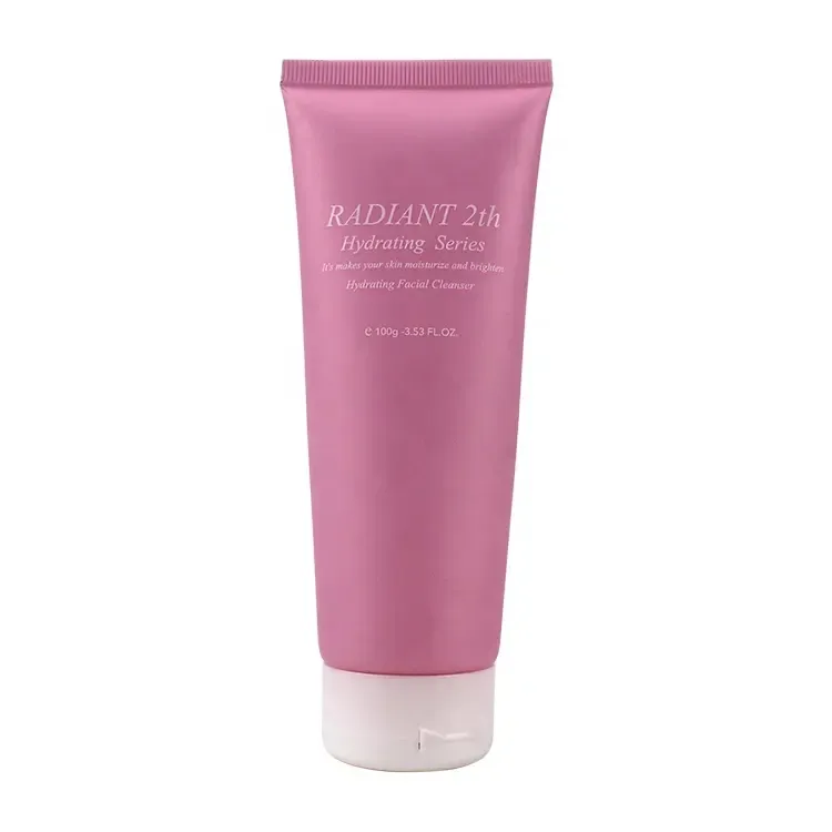 100ML Pink Flat Cosmetic Squeeze Tube