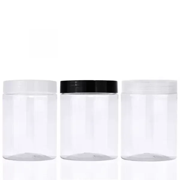 100ML Food Packaging Empty Cookies Storage PET Plastic Body Scrub Cream Jar