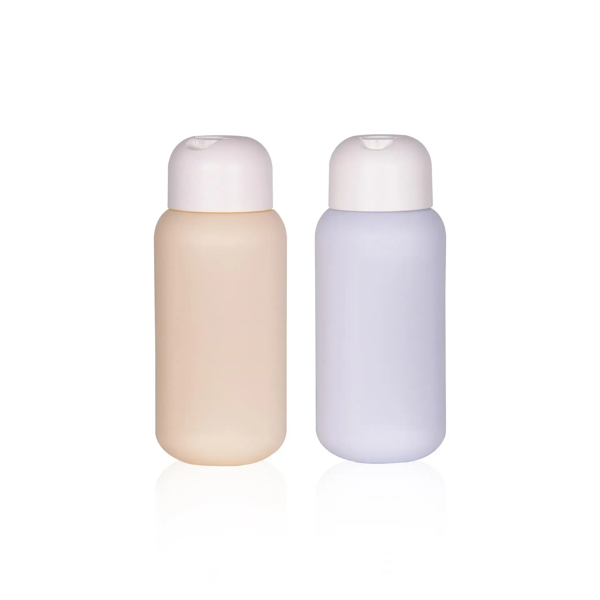 300ML Round Pe Lotion Bottle Soft Touch Squeezable Pe Bottles For Shampoo Shower Gel