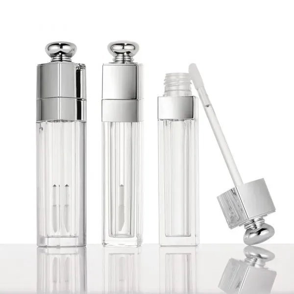 Empty 3 5G Lipstick Tubes Square Unique Empty Custom Clear Wholesale Lip Lipstick Juicy