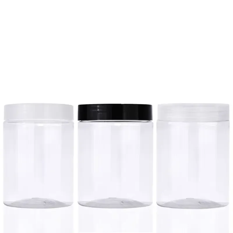 100ML Food Packaging Empty Cookies Storage PET Plastic Body Scrub Cream Jar
